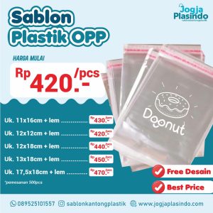 Sablon Plastik OPP